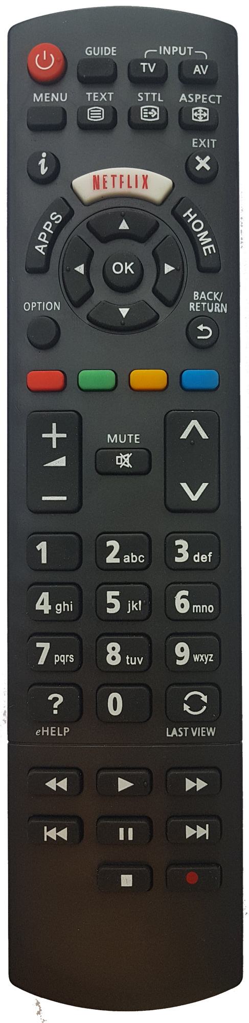 Telecomandă Smart TV pentru Panasonic N2QAYB00109, cu Netflix