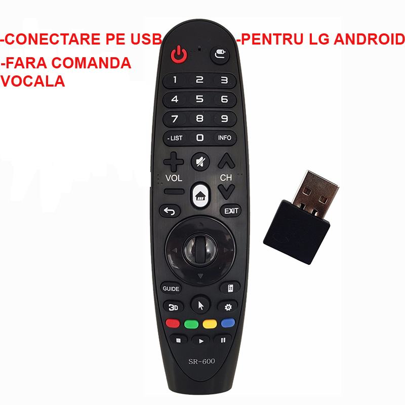 Telecomandă Smart TV pentru LG SR-600, cu comandă vocală