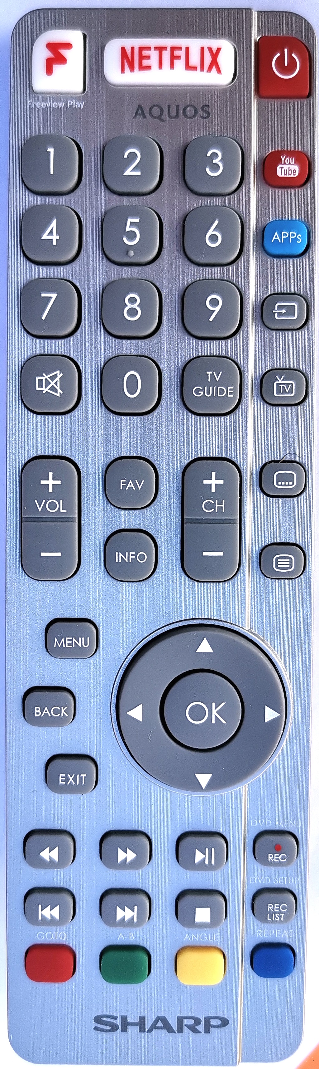 Telecomandă originală Sharp TV SHW/RMC/0122N