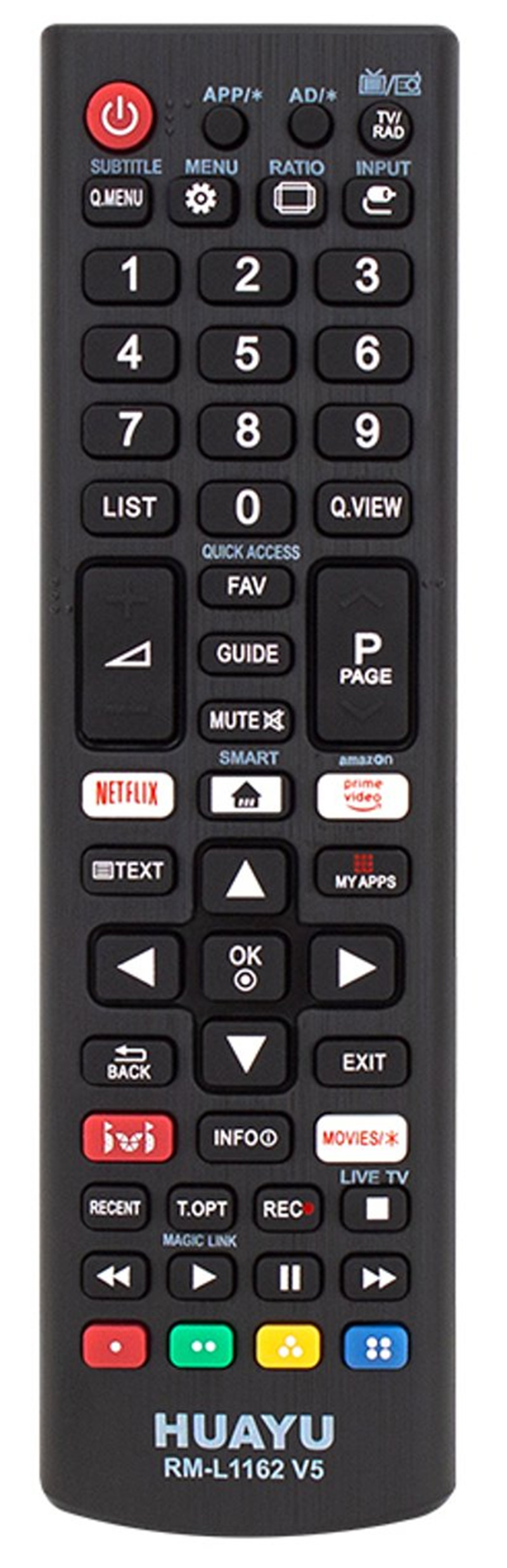 Telecomandă Smart TV pentru LG RM-L1162-V5, cu Netflix