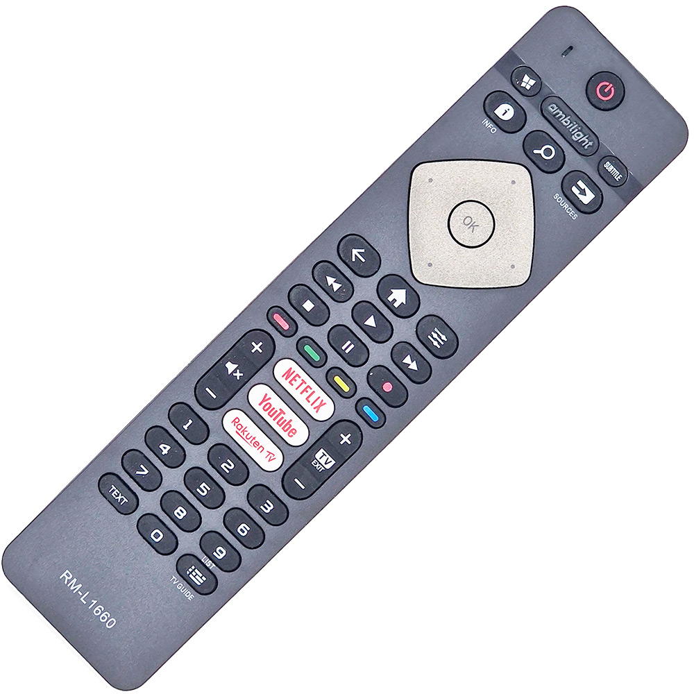 Telecomandă Smart TV pentru Philips RM-L1660, cu Netflix
