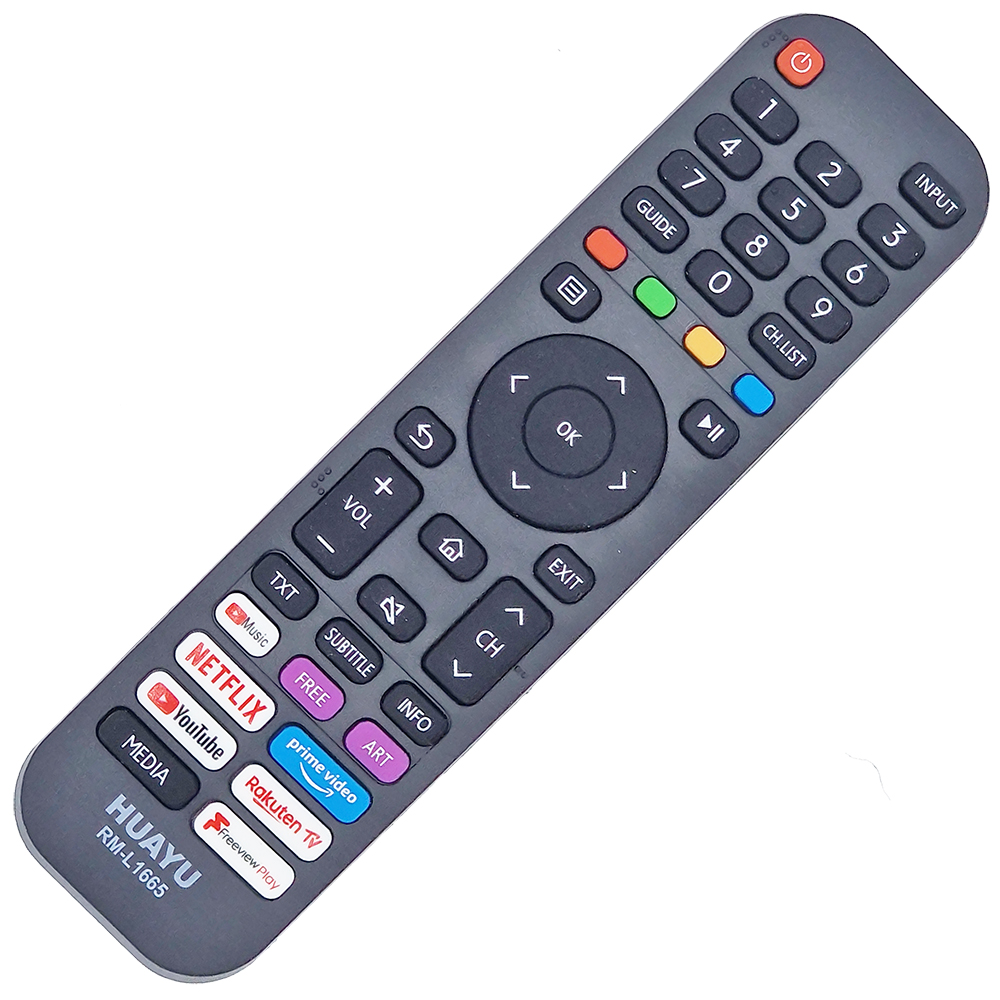 Telecomandă universală Smart TV pentru Hisense RM-L1665, cu Netflix